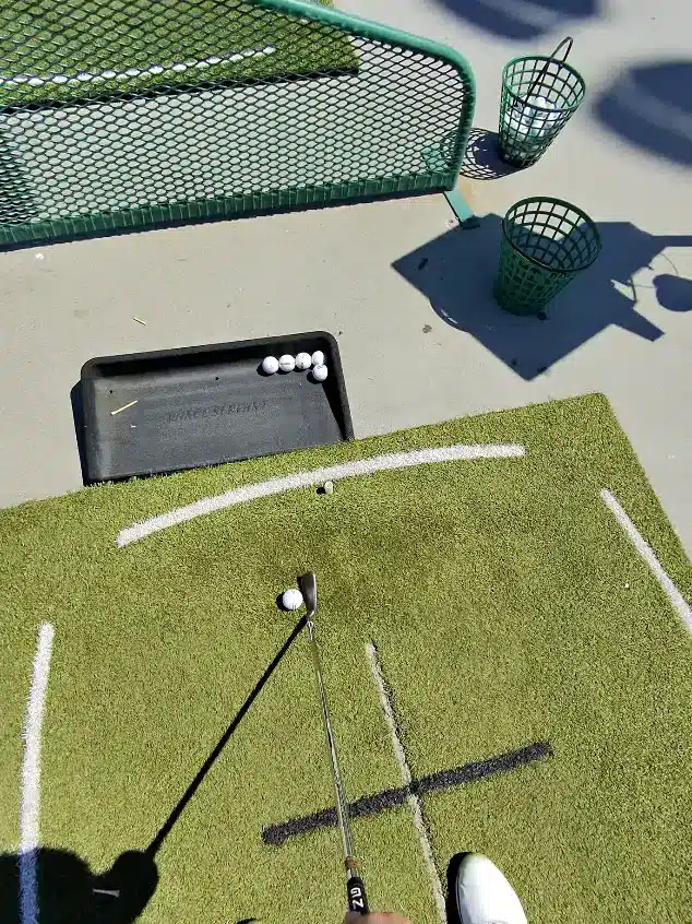 San Jose Municipal Driving Range Mat Close Up