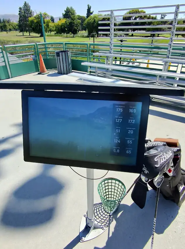 San Jose Municipal Driving Range Toptracer Screen